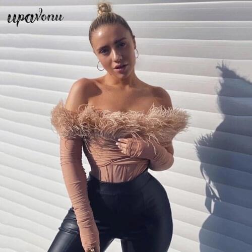 UpAvonu Bodysuits For Women With Open Shoulders