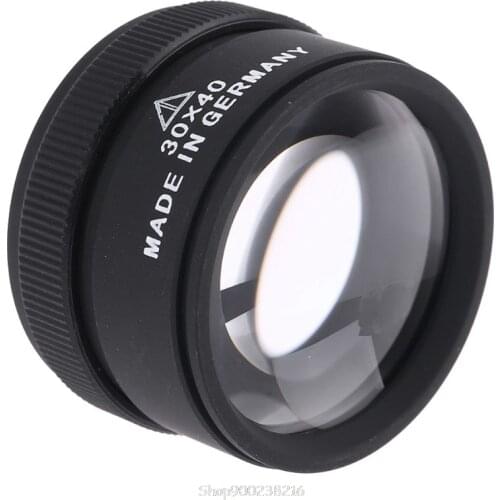 Magnifier Glass Lens Optics Loupes Portable Pocket For Jeweler Stamps 30X x 40mm Aug18 20 Dropship