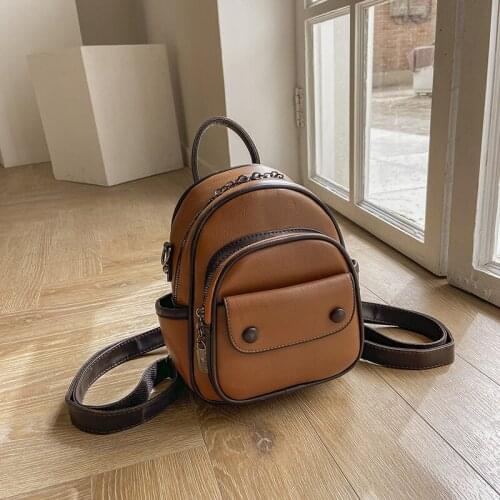 Women Backpacks Mini School Bags Fashion Handbag for Girls Female Crossbody Bags Pu Leather Book Bags Luxury Designer Backpacks