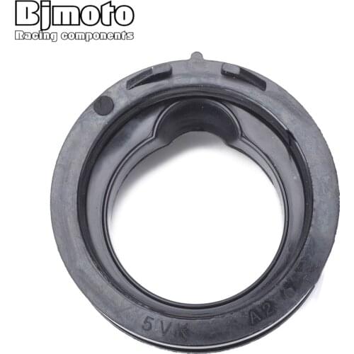 BJMOTO High Quality Rubber 1 PCS For Yamaha XT660 Tenere XT660 XT660X XT660 XT660R MT03 MT-03 Carburetor Manifold Interface Carburetter Intake Pipe Adapters Insulator Connector 5VK-E3586-10 5VKE358610