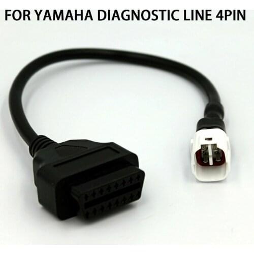 4 Pin To OBD2 Fault Code Reader Motorcycle Scanner Diagnostic Cable Tool For Yamaha MT10 FZ10 MT09 XSR MT07 R1 2016