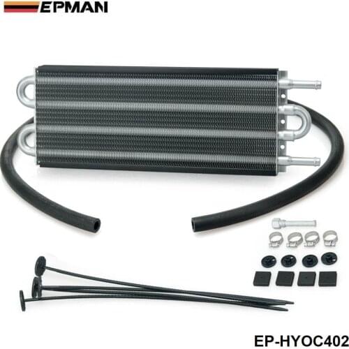 4 Row Heavy Duty Tube&Fin Transmission Cooler -6 AN In/Out EP-HYOC402
