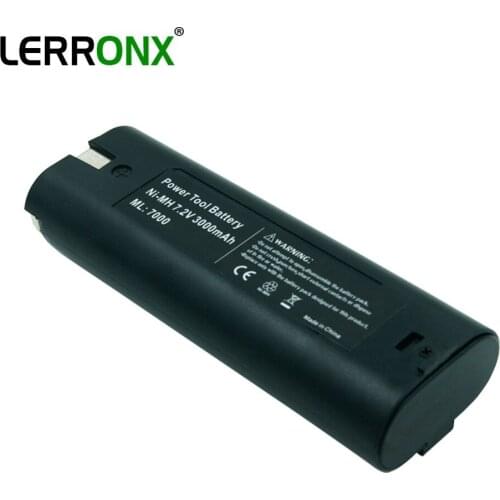 LERRONX New rechargeable battery NI-MH 7.2V 3.0Ah for Makita Power tools 7000 7002 7033 192695-4 632003-2 Replacement bateria
