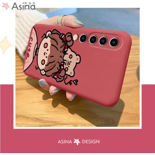 ASINA Cute Couple Case For Xiaomi Redmi Note 8 9 10 Official Original Liquid Silicone Cases For Xiaomi Mi10 11 Cover Upgrade