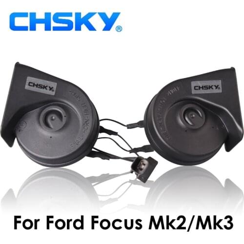 CHSKY Car Horn Snail type Horn For Ford Focus 2004 to NOW 12V Loudness 110-129db Auto Horn Long Life Time High Low Klaxon