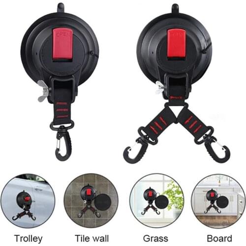 Car Mount Luggage Tarps Tents Anchor Heavy Duty Suction Cup Anchor W/Securing Hooks Car Camping Tarpaulin Tent Accessories