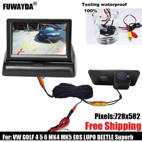 Free shipping! SONY CCD Car Rear View Mirror Image CAMERA for Volkswagen VW PHAETON/SCIROCCO/GOLF 4 5 6 MK4 MK5 /EOS/LUPO/BEETLE