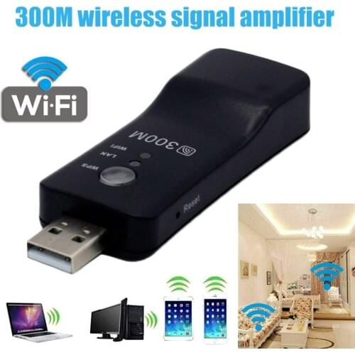 USB Wireless Networks Repeater 300Mbps WiFi Repeater Extender Signal Amplifier Booster PUO88