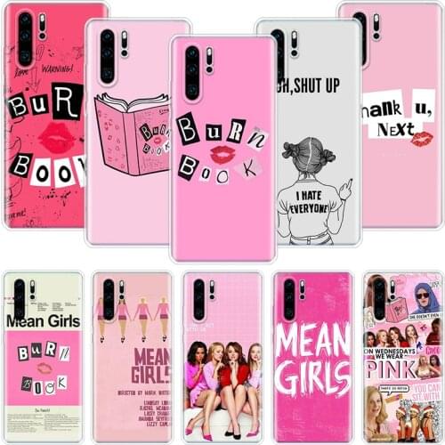 Mean Girls Burn Book Phone Case For Huawei Honor 10 9 20 9X 8A 8X 8S 7A 7X Lite Pro 10i 20i Y5 Y6 Y7 Y9 2019 Cover Coque