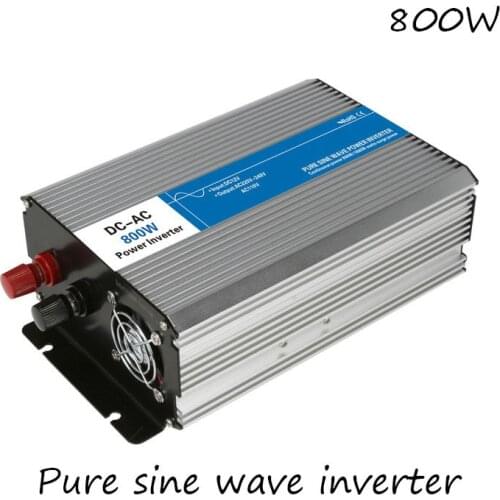 DC-AC 800W Pure Sine Wave Inverter 12V To 220V Converters Voltage Off Grid Electric Power Supply LED Digital Display USB China