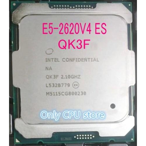 E5-2620V4 Original Intel Xeon QK3F ES version E5-2620 V4 2.10GHz 8-Core 20M E5 2620V4 FCLGA2011-3 85W Processor free shipping