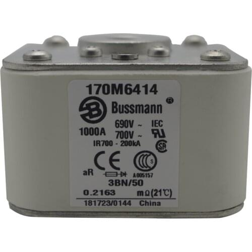 Electrical Control Parts Bussmann Ceramic Fuse 170M6414 for circuit protection