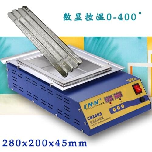 CM-280S Digital display 2000w melt tin 21.2KG temperature adjustable Melting tin furnace Lead-free solder pot square tin stove