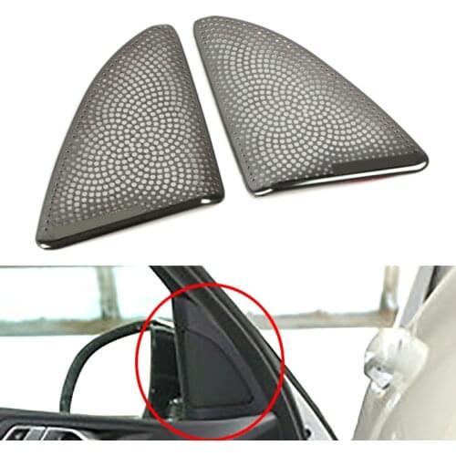 Chrome A pillar speaker Tweeter cover trim for BMW X5 G05 X7 G07 Audio Loudspeaker Horn Decor Casing Shell Music Stereo