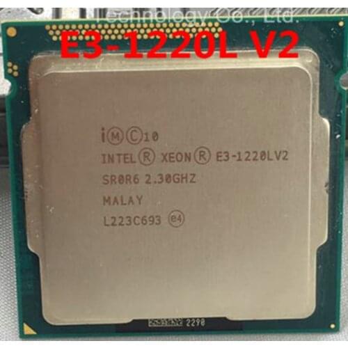 INTEL E3-1220LV2 2.30GHZ Dual-Core 3MB SmartCache E3-1220L V2 DDR3 1600MHz E3 1220L V2 FCLGA1155 TPD 17W 1 year warranty