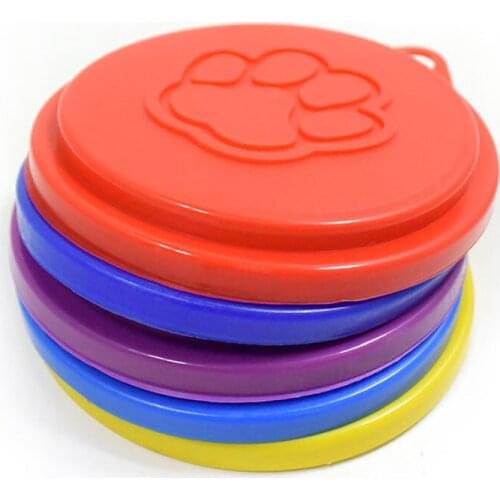 1pcs 2x 88mm Dog Storage Top Cap Food Can Tin Cover Lid Pet Cat Puppy Food Can Lid Reusable Pet Supplies Random Color