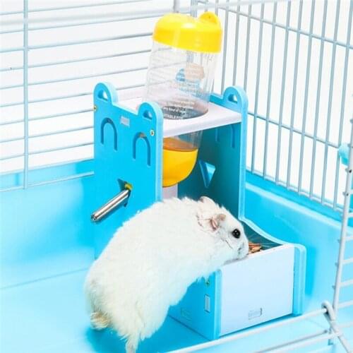 Hamster Drinker Water Bottle Dispenser Holder Pet Dog Guinea Pig Squirrel Rabbit Plastic Drinking Feeder Rack