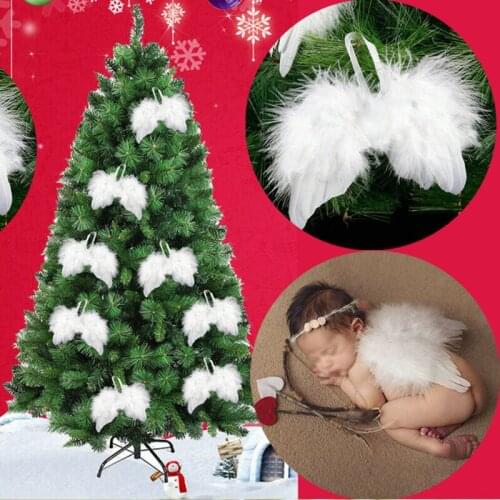 Fashion White Feather Angel Wings for Dance Party Carnival Cosplay Costume Stage Show Masquerade Christmas Holiday Fancy Dress