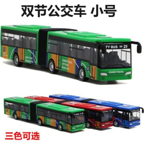 New double bus alloy toy with pull back camouflage appearance small bus childrens toy holiday gift