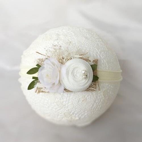 Rolled Flower Skinny Headband