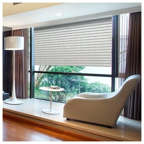 Window blinds basic system Hot Shangri-la roller shading blinds with High Quality for windows for bedroom living room decoration