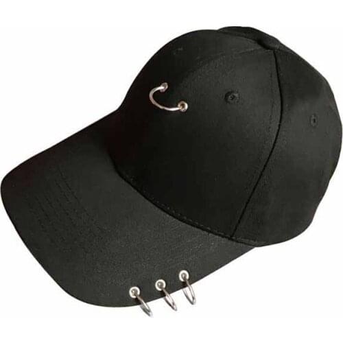 Personality metal ring baseball caps the European and American hipster hat Han Fan fashion lovers men and women