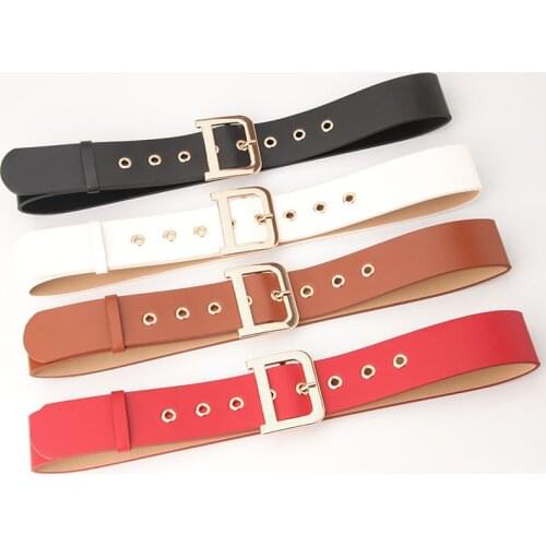 Belt Women Belt Simple and Versatile Waist Seal Wide Decorative Belt with Dress Coat European and American Fashion Belt Width