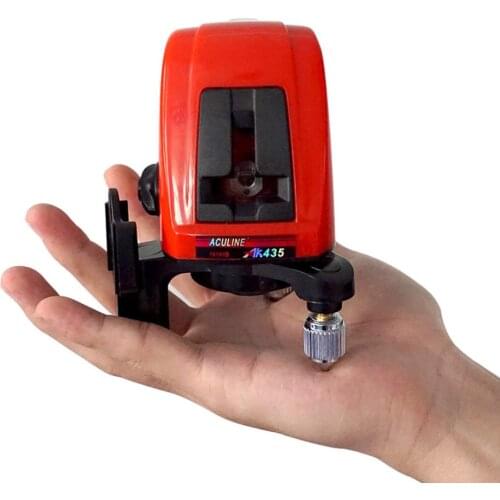AK435 360 Degree Self-leveling Cross Laser Level 2 Red Lines 1 Point Compatible Rotary Horizontal Vertical Laser Levels Meter