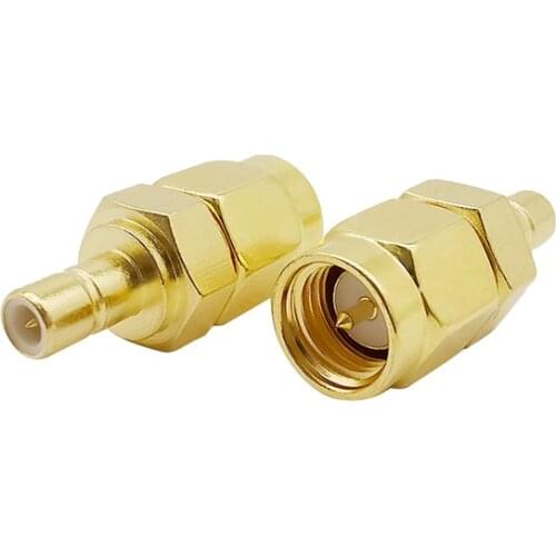 SMB Male to SMA Male Car DAB Digital Radio Aerial Antenna Connector 50ohm SMB Plug to SMA Plug RF Coaxial Coax Adapter