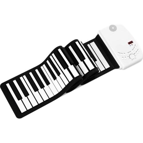 Standard keyboard 88 keys portable digital piano USB midi keyboard silicone roll up piano musical instruments