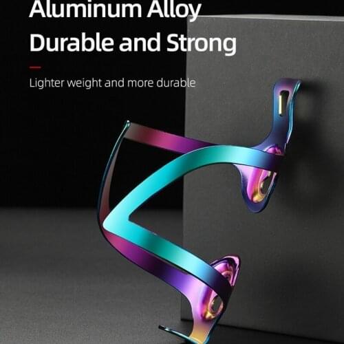Bicycle Aluminum Alloy Colorful Bottle Cage Cycling Bike Drink Water Bottle Rack Holder Bracket Riding Bicycle Accessories