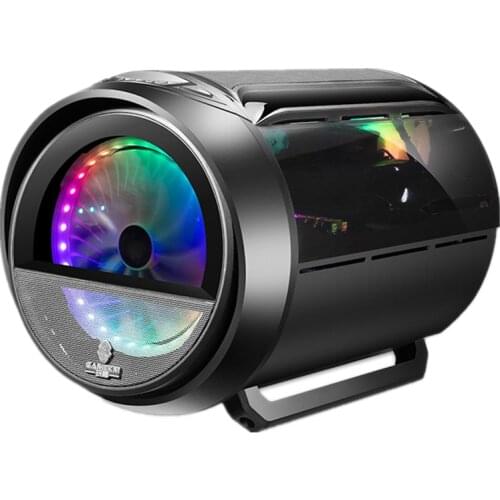 Space Capsule Design MATX ITX Motherboard Vertical Graphics Card Desktop Case Round Black Mini USB3.0 PC Gaming Computer Chassis