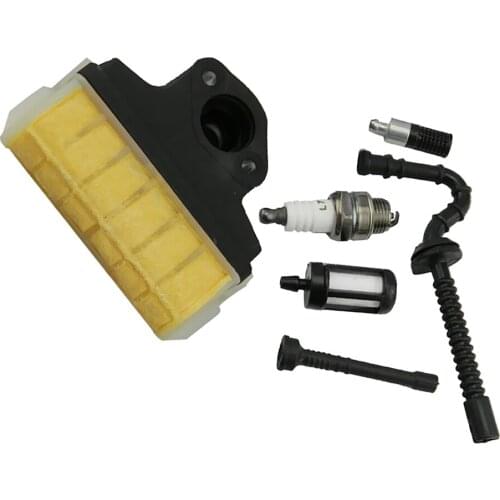 Air Filter + Spark Plug + Fuel / Oil Line Filter for STIHL 021 023 025 MS210 MS230 MS250 Chainsaw