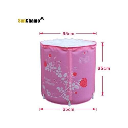 High Quality Folding Bath Tub Bath Bucket Sauna For Adult Bathtub Inflatable Bathtub Thickened Plastic Bath Tub