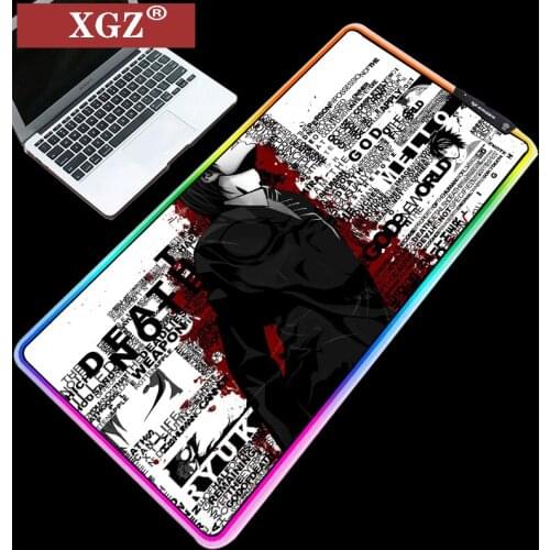 XGZ Dragon RGB Large Mouse Pad, Overlock, Edge LED Notebook Cartoon Rubber Pad CsgoXXL Non-slip 400x900x2mm 250X350mm Gaming Pad