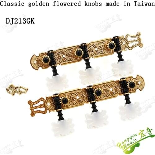 1SET Golden Classic Guitar String Tuning Pegs Machine Heads Tuners Keys Parts