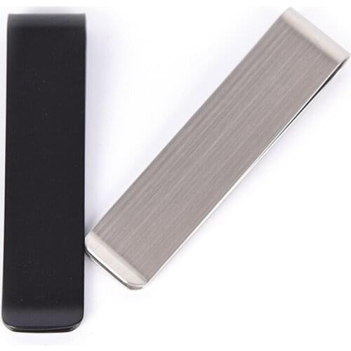 1PC Fashion Simple Dollar Cash Clamp Holder Wallet for Men 7.2x1.7cm New Arrival Stainless Steel Metal Money Clip 2Colors