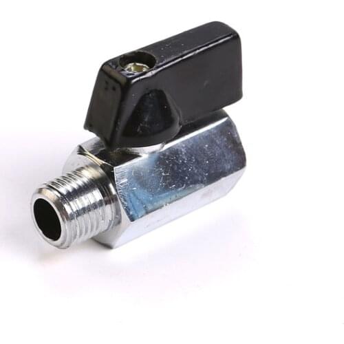 1pc Brass Mini Ball Valve 1/2'' 1/4'' 1/8'' Male to Female Thread Air Compressor Hose Mini Ball Valve Air Compressor Control YZY