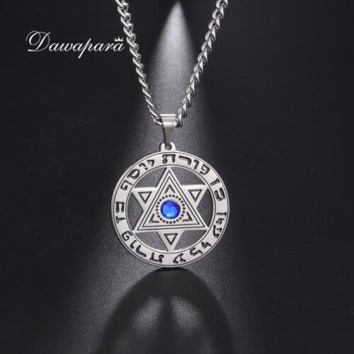 1Pc Arrival Star of David Pendant Necklace Vintage Hebrew Necklace Pendant
