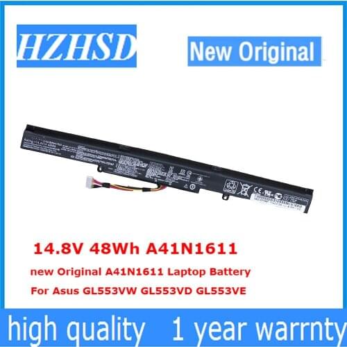 14.8V 48Wh A41N1611 new Original A41N1611 Laptop Battery For Asus GL553VW GL553VD GL553VE