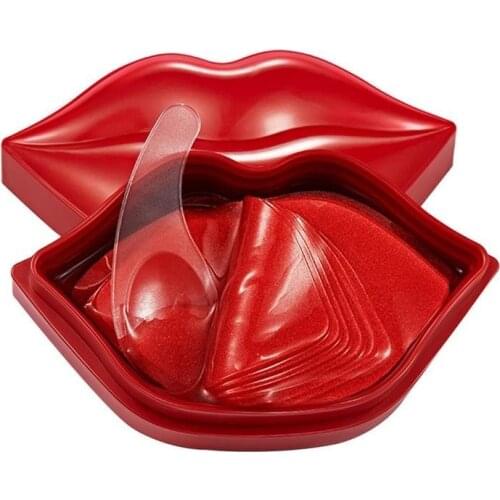 20Pcs Cherry Hydrating Moisturizing Lip Mask Anti-Drying Lightening Lip Lines Lip Care