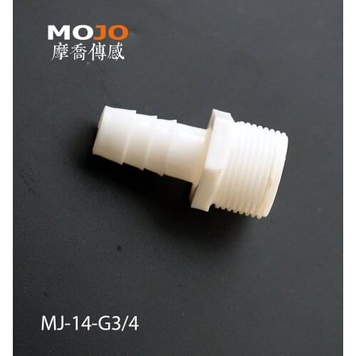 2020 Free shipping!(10pcs/Lots) MJ-14-G3/4 straight-through joint 14mm to G3/4" male thread connector pipe fitting