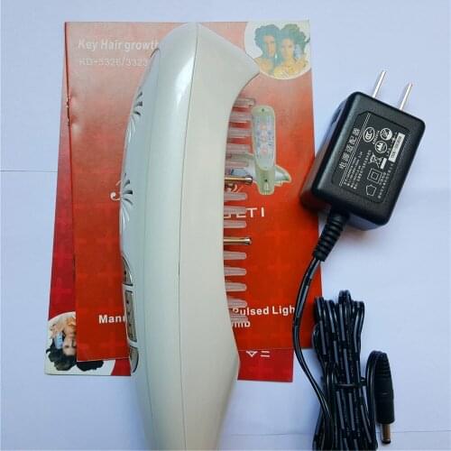 3 in 1 Laser Hair Growth Comb, 6 color LED lIGHT for Hair regrowth, Micro current for Hair massage, Remove scurf and Repair hair