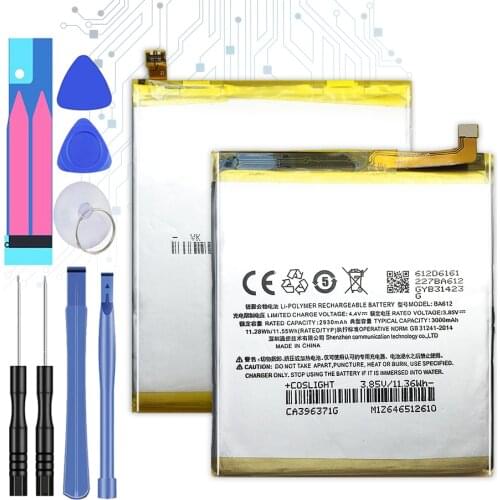 3000mAh BA612 Replacement Battery For Meizu Meizy Mei zu M 5S M5S M612Q M612M BA 612 BA-612 with Track Code