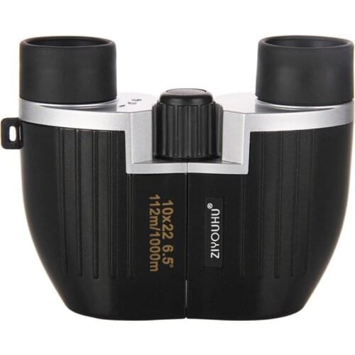 ZIYOUHU Binoculars night vision outdoor tool folding high definition mini 10*22 Convenient to carry