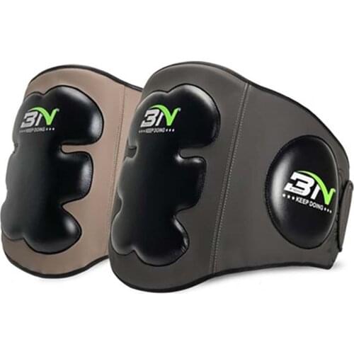 BNPRO Muay Thai Boxing Belly Pad Waist Training Belt MMA Sanda Karate Taekwondo Guards Brace Chest Trainer Fight Protector