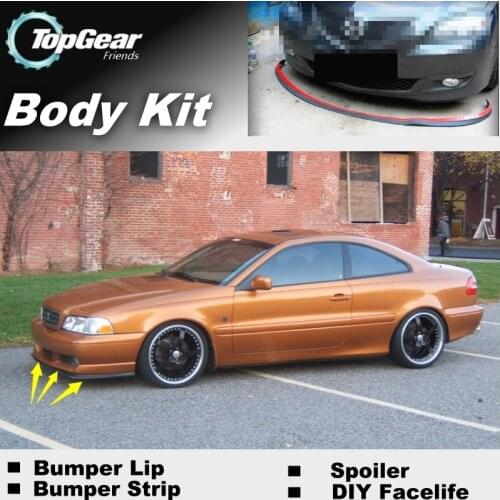 Bumper Lip Deflector Lips For Volvo C70 Front Spoiler Skirt For TopGear Fans Car Tuning / Body Kit / Strip