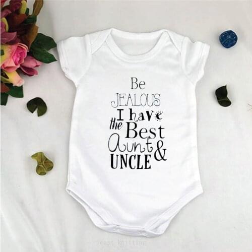 DERMSPE 2019 New Newborn Infants Baby Rompers Lovely Boys Girls Short Sleeve Letter Print Picture Baby Jumpsuits White