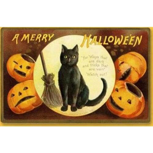 GLymg 5D Diamond Embroidery Handicrafts Embroidery DIY Diamond Painting A Merry Halloween Kits For Adults Diamond Wall Art Decor