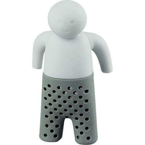 Interesting Silicone Tea Strainer Life Partner Cute Mister Teapot Bag Mr. Tea Little People Infuser Filter Brewing Making Teapot